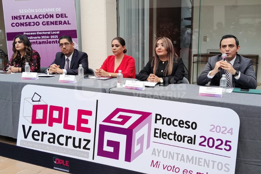 Arranca en OPLE proceso electoral municipal 2025 de Veracruz e