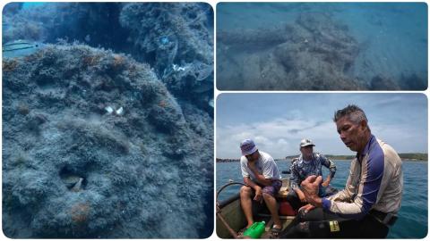 Buscaban chucumite y hallan restos de un barco hundido en Alvarado