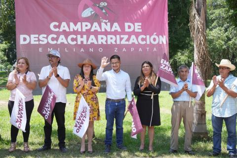 Van contra el dengue: Inicia campaña de descacharrización en Emiliano Zapata