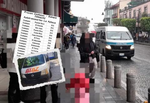 Combis en Xalapa y camiones foráneos también subieron el pasaje Combis en Xalapa y camiones foráneos también subieron el pasaje