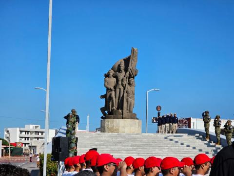 Conmemoran en Boca del Río acto heroico de los Niños Héroes