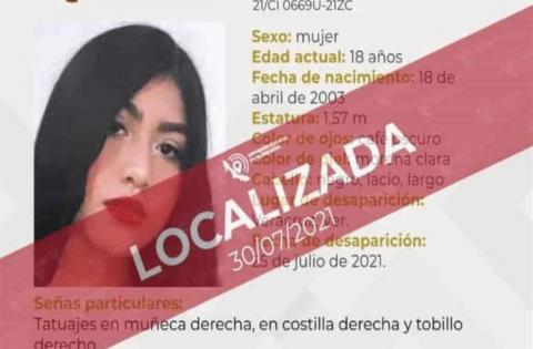 Karla es localizada en Veracruz; estuvo desparecida 5 días image 1