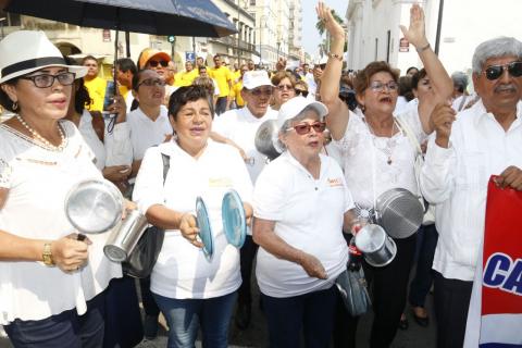 Desfile, 1 de mayo, trabajadores, Veracruz, Fernando Yunes Márquez, Miguel Ángel Yunes Linares 