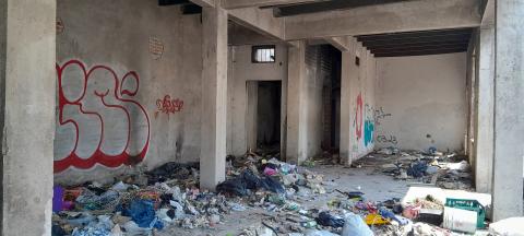 En Veracruz, usan edificio abandonado para delinquir