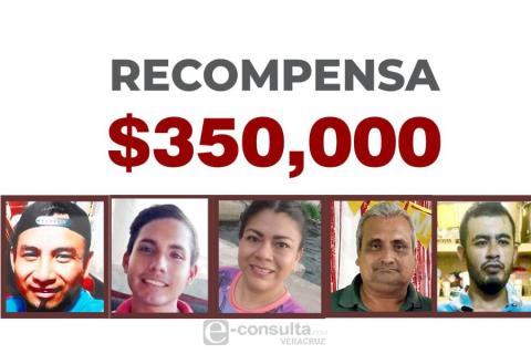 Por 26 desaparecidos en Veracruz, ofrecen 9 mdp de recompensa