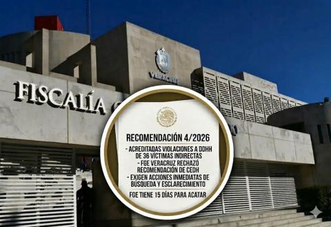 CNDH exhibe desacato de la Fiscalía de Veracruz en casos de desaparición
