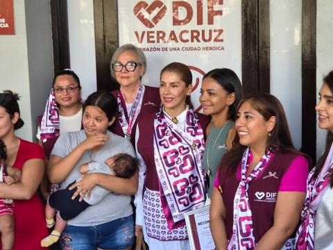 Mamás tienen nueva sala de lactancia en Ayuntamiento de Veracruz