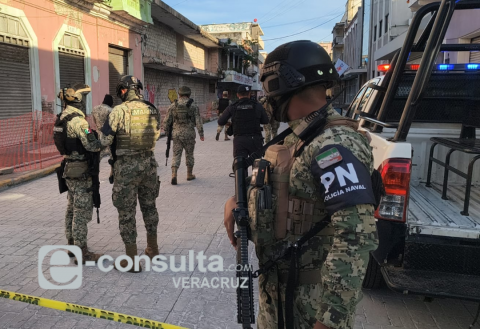 Movilización por amenaza de explosivos en el centro de Veracruz