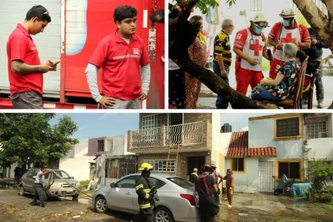 Trabajadores de la Coca rescatan a joven de incendio