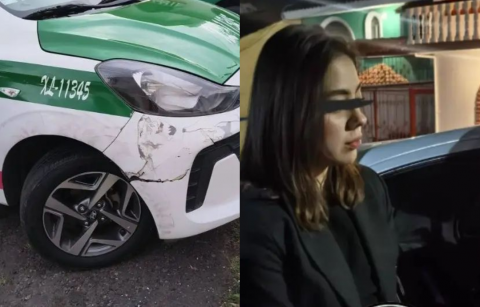 Robo de un taxi desata persecución en Araucarias, en Xalapa Robo de un taxi desata persecución en Araucarias, en Xalapa