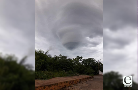 Tornado en zona serrana del sur de Veracruz