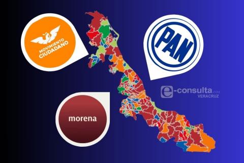 Elecciones 2025: tres bastiones de Veracruz que cambiaron de color