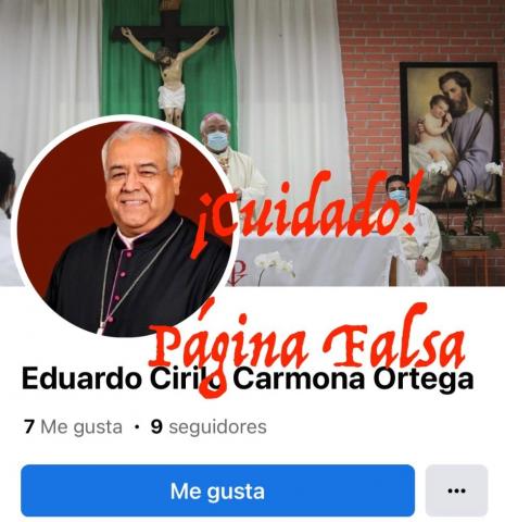 Abren Facebook falso y suplantan identidad de obispo de Córdoba