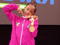 Niña veracruzana con síndrome de Down gana Mundial de Gimnasia Rítmica