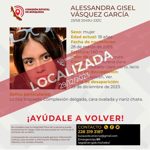 Localizan Con Vida A Alessandra Joven Desaparecida En Xalapa E Veracruzmx Periódico 5312