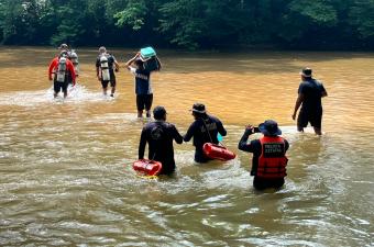 Suspenden búsqueda de pescador en cenote de Uxpanapa