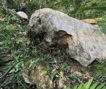 Muere campesino aplastado por roca gigante en Omealca 