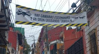 Vecinos del centro de Xalapa vigilan con drones ante ola de robos