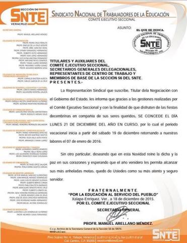 Anuncia Gobierno adelanto de periodo vacacional decembrino
