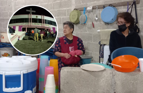 Lucía: 15 años dando comida a guadalupanos en iglesia de El Dique