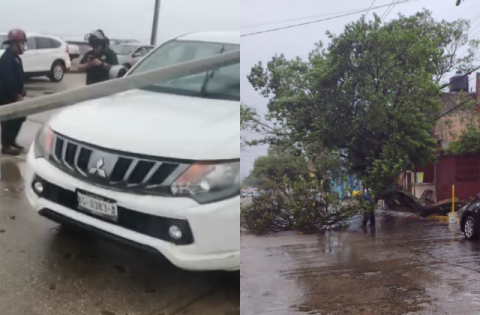 Estas son las afectaciones en Coatza por Frente Frío 19; PC atiende emergencias