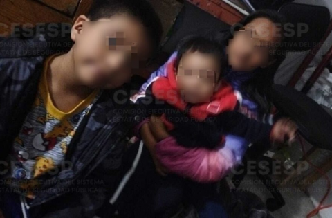 En un puente de Tlaxcala, localizan a 3 menores sustraídos en Poza Rica