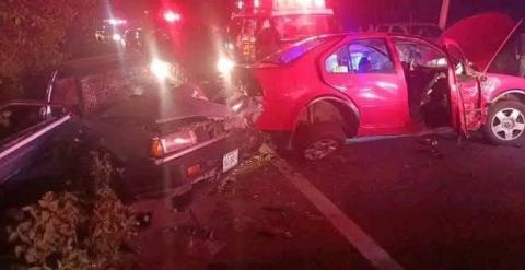 Conductor ebrio choca y lesiona a 6 personas en la Xalapa-Perote
