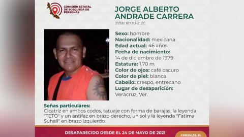 Alberto no volvió de un trabajo en Veracruz; lo buscan hace 5 años