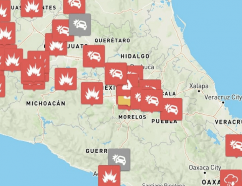 Mapa en tiempo real | Bloqueos ligados al abatimiento de El Mencho