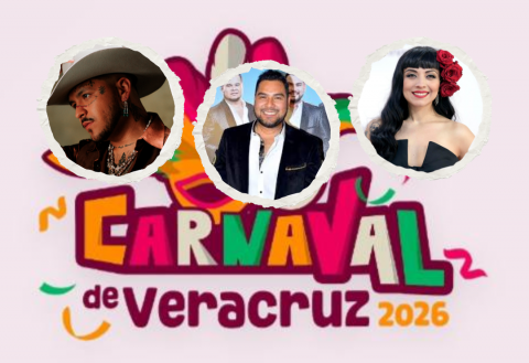 Nodal, Banda MS y Mon Laferte, elenco del Carnaval de Veracruz 2026