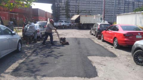 Mantiene acciones de bacheo Gobierno Municipal de Veracruz