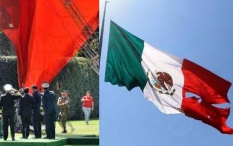 Bandera se rasga durante ceremonia de celebración
