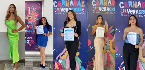 Ellas son las 5 candidatas a reina del Carnaval de Veracruz