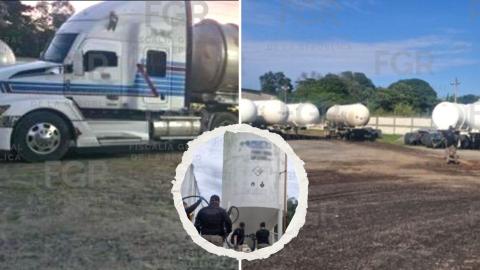 En cuatro cateos, aseguran 82 mil litros de huachicol en Minatitlán