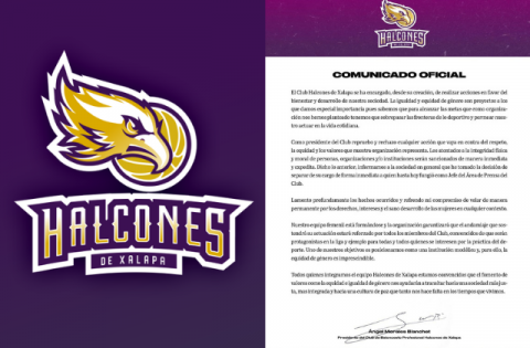 Cesan a jefe de prensa de Halcones de Xalapa al sexualizar a jugadoras