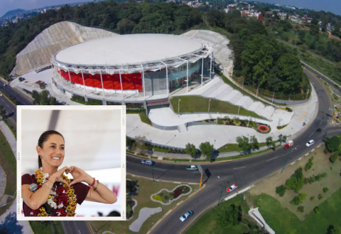 Desde velódromo de Xalapa, Claudia Sheinbaum cerrará gira por la 4T