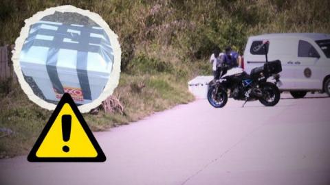 Abandonan cabeza y restos humanos en dos hieleras, en Coatzacoalcos