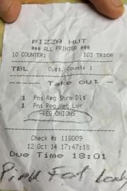 Pizza Hut llamó “gorda” a una de sus clientas