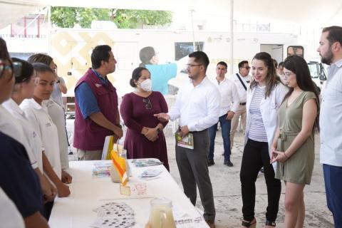 SESVER y ayuntamiento realizan Jornada Integral de Salud en Emiliano Zapata