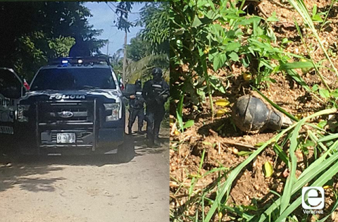 Localizan granada en predio del Kilómetro 14, en Cosoleacaque