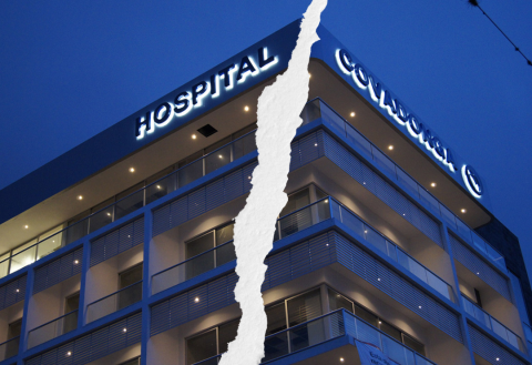 Huelga en Boca del Río: exhiben decadencia del Hospital Covadonga