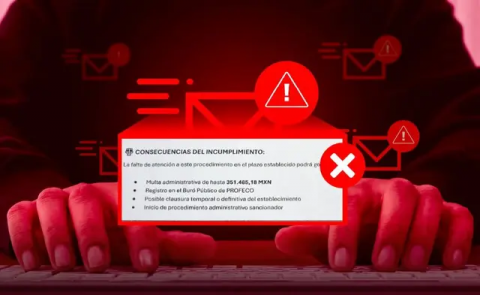 Profeco, correos falsos, multas