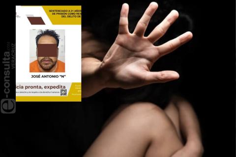 Condenan a 21 años de cárcel a violador en Veracruz