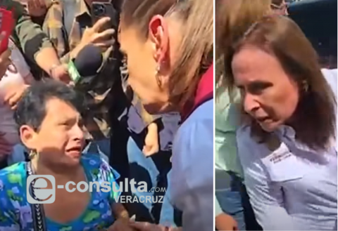 “Me dijo que me ayudaría y no lo hizo”: mujer enfrenta a Nahle ante Sheinbaum en Poza Rica