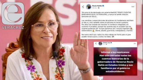 Nahle niega cuentas en EU y también que se las hayan cancelado