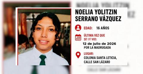 Alerta Amber: reportan desaparecida a Noelia, de 16 años, en Fortín