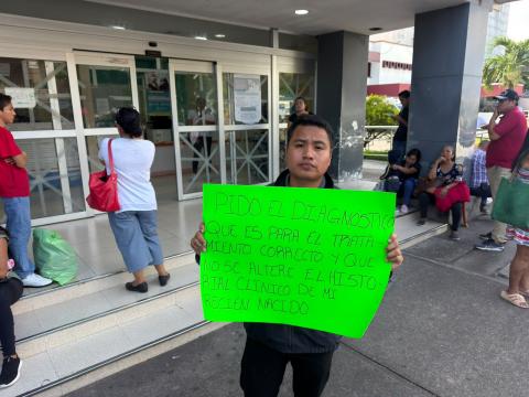 “Por negligencia”, bebé está grave en Hospital Infantil de Veracruz