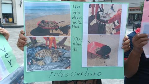 Pescadores de Tonalá exigen apoyos por contaminación de crudo Pescadores de Tonalá exigen apoyos por contaminación de crudo