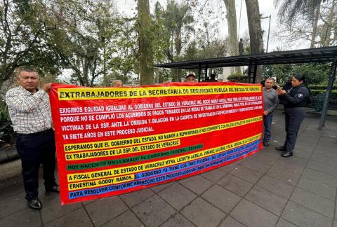 Inundación habría borrado pruebas de adeudo a expolicías de Poza Rica