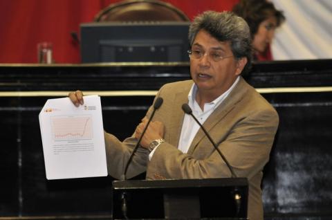 El diputado Fidel Robles se abstuvo de votar en la sesión. Agencia Fotover